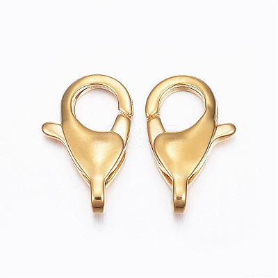 304 Stainless Steel Lobster Claw Clasps STAS-L187-01G-1