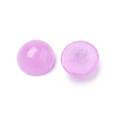 Natural White Jade Cabochons G-R416-6mm-04-1