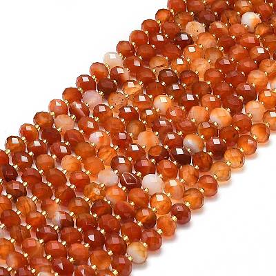 Natural Banded Agate Beads Strands G-P573-A11-01-1
