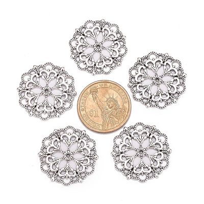 Tibetan Style Filigree Joiners Links X-TIBE-A11623-AS-LF-1