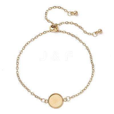 304 Stainless Steel Cable Chain Slider Bracelet Making BJEW-JB12810-01-1