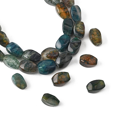 1 Strand Natural Dragon Veins Agate Beads Strands G-YW0002-59B-1