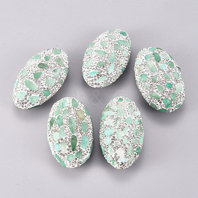 Polymer Clay Rhinestone Beads G-D0016-04B-01-1