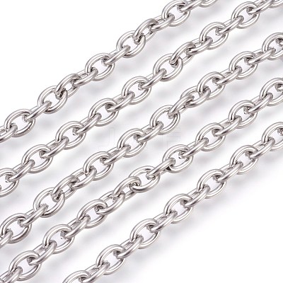 Tarnish Resistant 304 Stainless Steel Cable Chains CHS-L017-09E-1