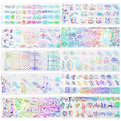 Shiny Laser Nail Glitter Stickers MRMJ-T009-019D-1