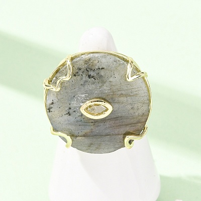 Natural Labradorite Cuff Rings GG-CBA5FCC-02G-07-1