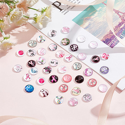 Glass Cabochons for DIY Projects GGLA-PH0001-38-1