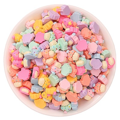 Opaque Resin Imitation Food Decoden Cabochons X-RESI-K027-13-1