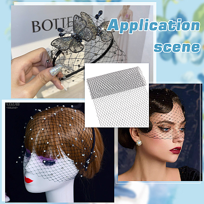Polyester Bridal Veils DIY-WH0622-072B-1