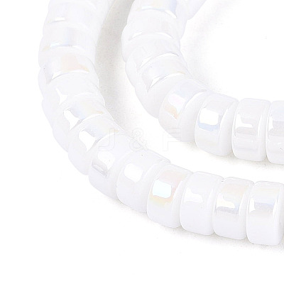 AB Color Plated Opaque Glass Beads Strands GLAA-T026-3x6mm-P10-1