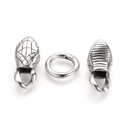304 Stainless Steel Spring Gate Rings STAS-Q209-31-1