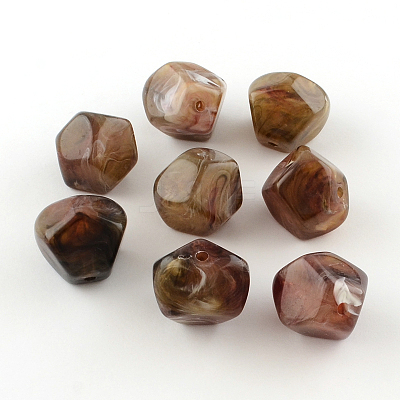 Imitation Gemstone Acrylic Beads OACR-R034-M-1