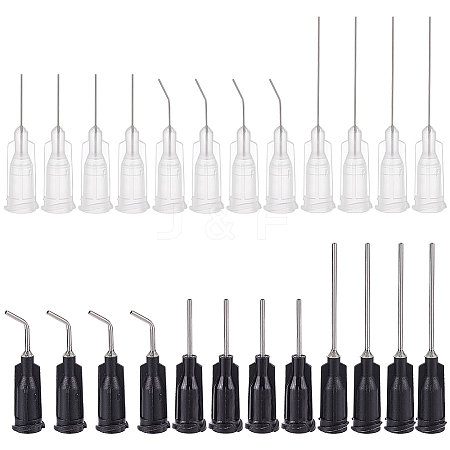 BENECREAT 120Pcs 6 Style Plastic Fluid Precision Blunt Needle Dispense Tips TOOL-BC0002-11-1