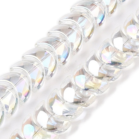 Electroplate Glass Beads Strands EGLA-T021-07B-1