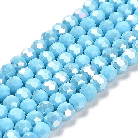 Opaque Glass Beads Stands EGLA-A035-P6mm-B08-1