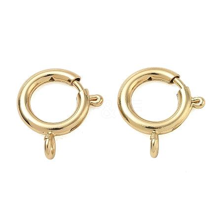 Brass Spring Ring Clasps KK-CBA1AE8-05G-G-1