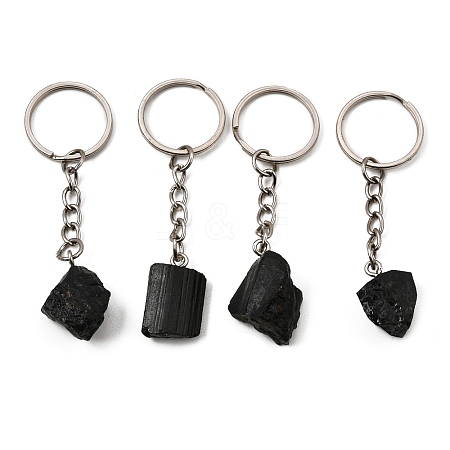 Natural Black Tourmaline Keychain GG-CBA0F0F-01-1