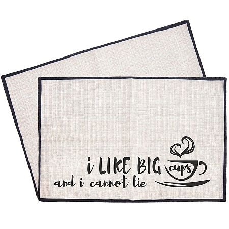 Coffee Theme Diablement Fort Cup Mats AJEW-WH0201-005-1
