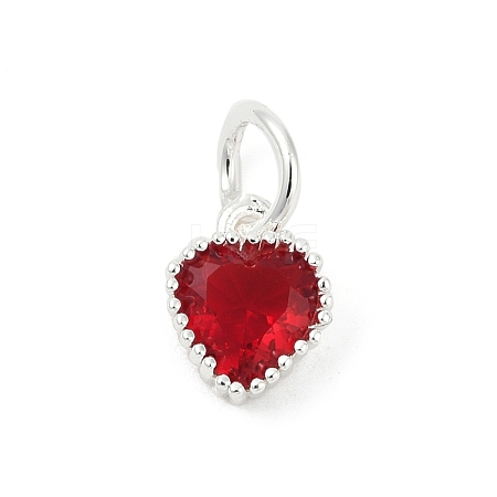 Brass Micro Pave Cubic Zirconia Pendants KK-H204-01S-07-1