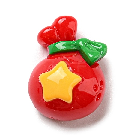 Christmas Opaque Resin Cabochons LS-RESI-K027-21F-1