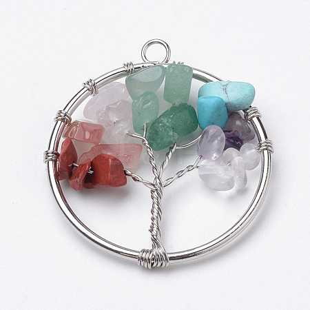 Natural & Synthetic Gemstone Pendants G-S271-23A-01-1