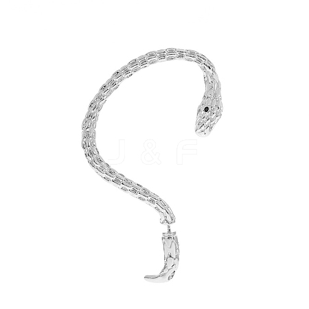 Alloy Snake Cuff Earrings for Girl Women Gift PW-WG93319-04-1