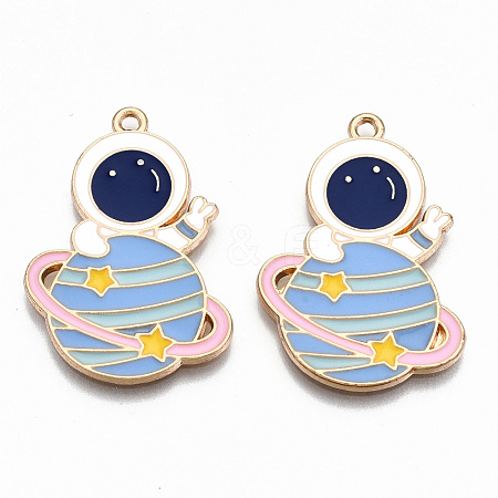 Alloy Enamel Pendants X-ENAM-S126-021-RS-1