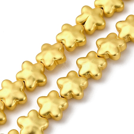 Electroplate Glass Beads Strands X-EGLA-H109-03-1