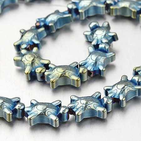 Electroplate Non-magnetic Synthetic Hematite Bead Strands G-F300-52A-07-1