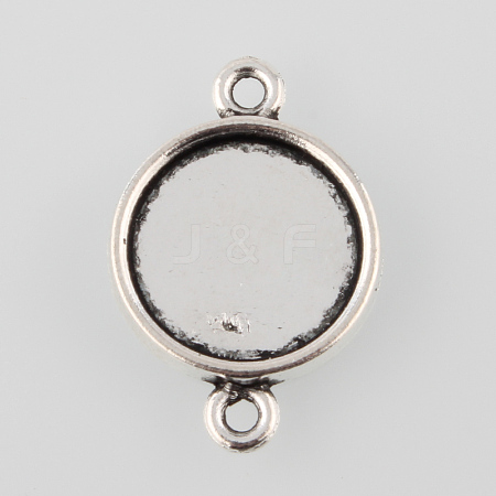 Tibetan Style Alloy Cabochon Connector Settings LS-TIBE-M022-13AS-1