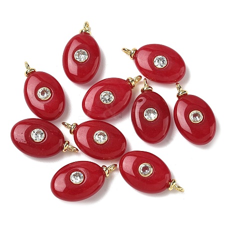 Dyed Natural White Jade Pendants G-H328-07G-A03-1