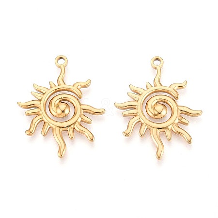 304 Stainless Steel Pendants X-STAS-T065-07G-1