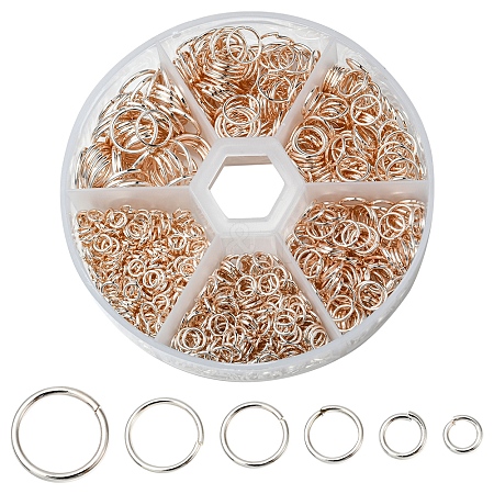 1 Box Iron Jump Rings Set IFIN-YW0001-44RG-1