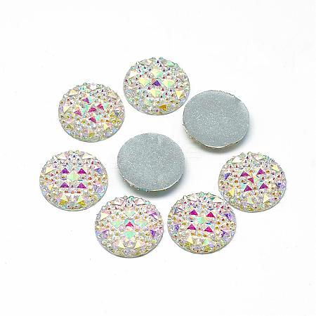 Resin Cabochons CRES-Q192-10mm-10AB-1