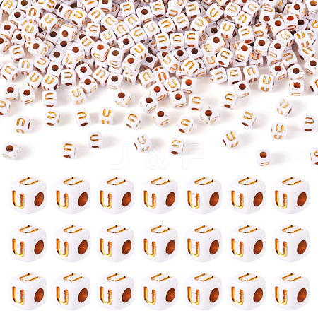 Opaque Acrylic Beads MACR-TAG0001-07U-1