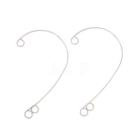 316 Stainless Steel Ear Cuff Findings X-STAS-H148-03P-1
