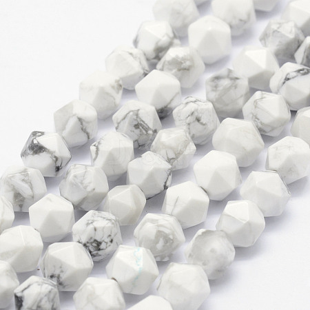 Natural Howlite Beads Strands G-F523-28-6mm-1