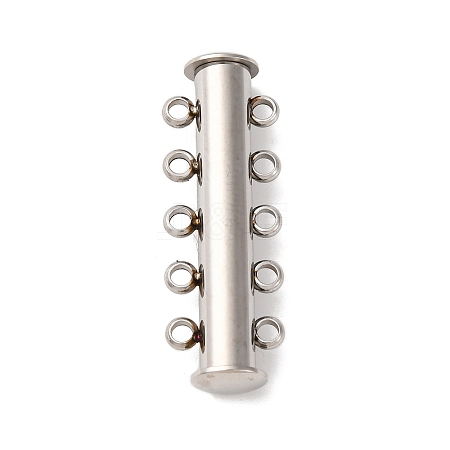 304 Stainless Steel Slide Lock Clasps STAS-A117-07A-P-1