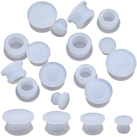 Gorgecraft 24Pcs 4 Style Silicone Bottle Seal Plug AJEW-GF0008-11C-1