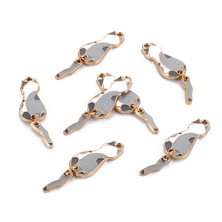 Eco-Friendly Alloy Enamel Pendants X-ENAM-T011-84D-NR-1