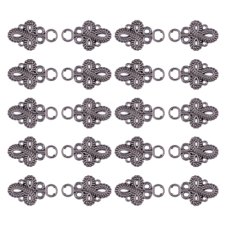 20Pcs Knot Zinc Alloy Adjustable Jean Button Pins FIND-FH0017-91B-1