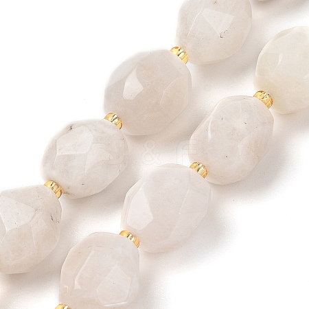 Natural Rainbow Moonstone Beads Strands G-P541-A01-01-1