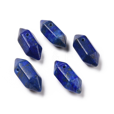 Natural Lapis Lazuli Double Terminal Pointed Pendants G-C007-02A-16-1