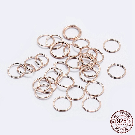 925 Sterling Silver Open Jump Rings STER-F036-02RG-0.5x5mm-1