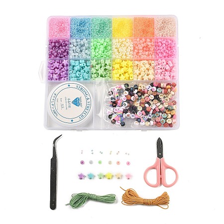 DIY Stretch Bracelet Making Kits DIY-L073-03-1