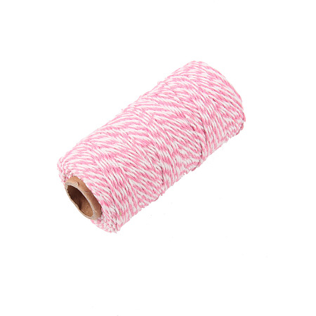 Two Tone Striped Cotton String Threads OCOR-WH0032-35H-1