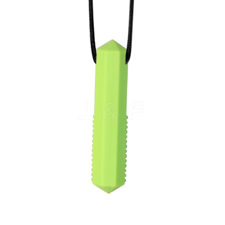 Column Food Grade Eco-Friendly Silicone Pendants PW-WGCC13E-05-1