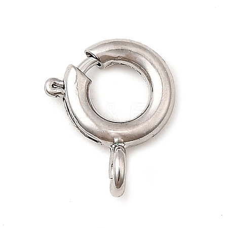 Brass Spring Ring Clasps KK-D407-20P-B-1