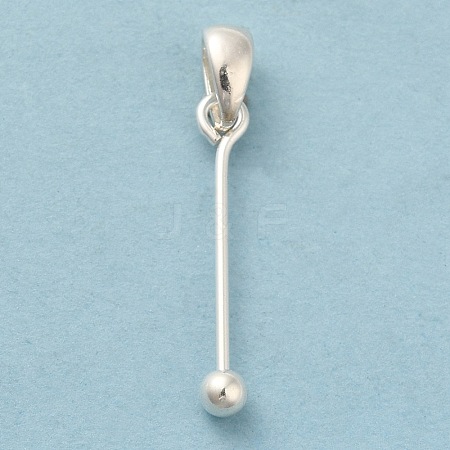 925 Sterling Silver Pendant Bails STER-P048-01B-S-1