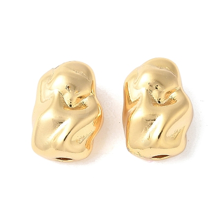 Nuggets Brass Beads KK-U064-19A-G-1